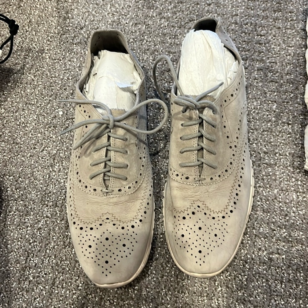 Zero grand Cole haan gray loafers